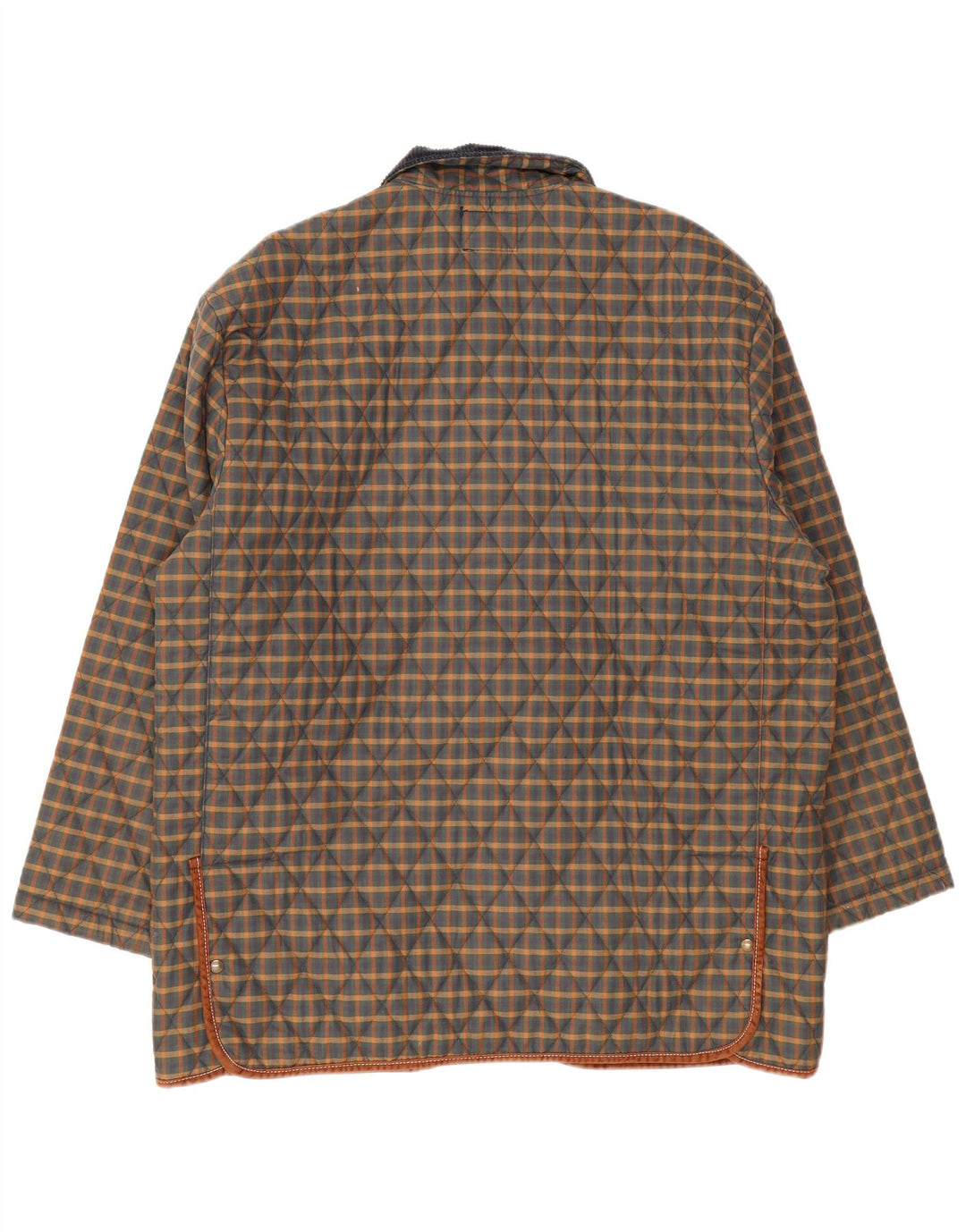 Derby Saddlery Mens Quilted Jacket UK 42 XL Multicoloured Check Polyester