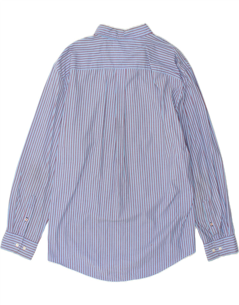 TOMMY HILFIGER Mens Shirt 2XL Blue Striped Cotton | Vintage Tommy Hilfiger | Thrift | Second-Hand Tommy Hilfiger | Used Clothing | Messina Hembry 