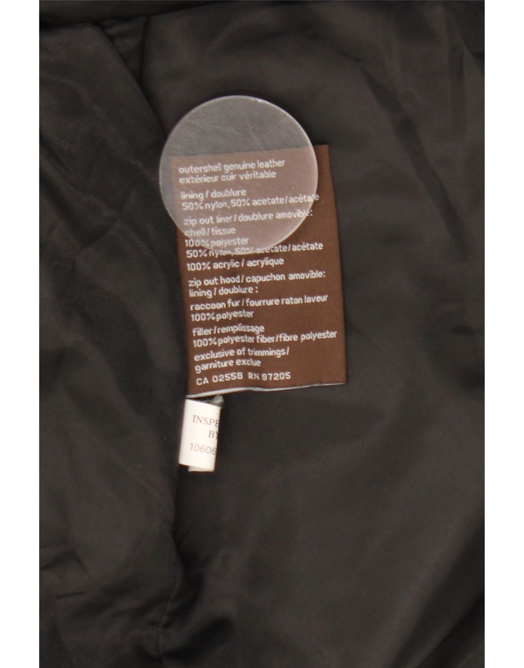 Danier Womens Hooded Leather Jacket UK 8/10 Small Black Leather