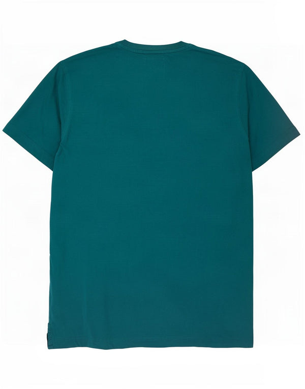 Crew Clothing Mens T-Shirt Top Large Turquoise Cotton