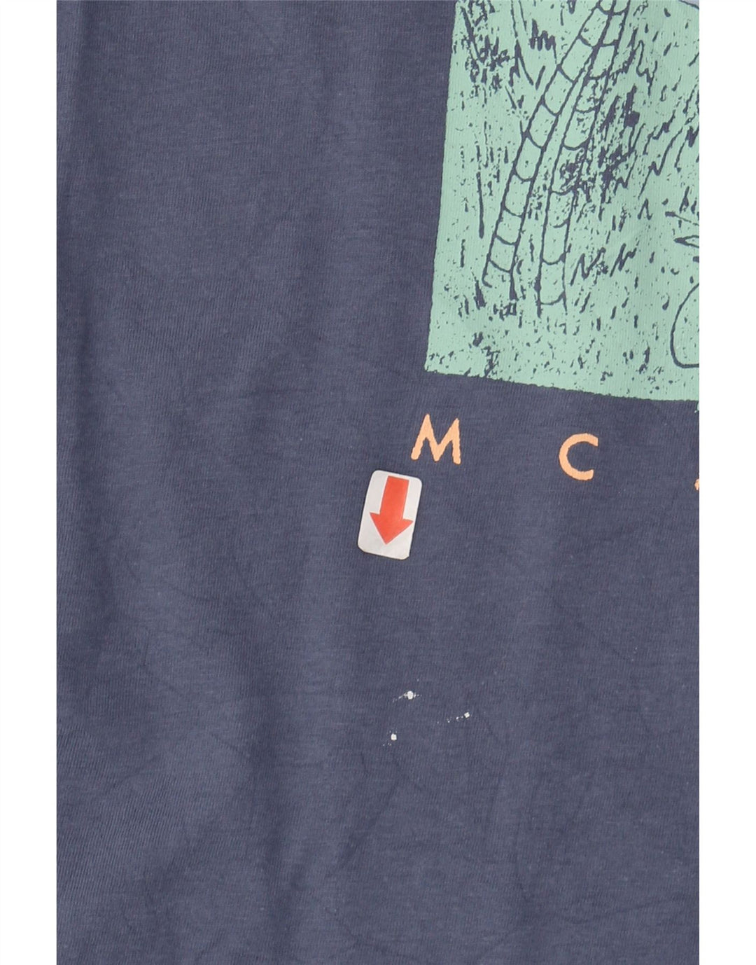 HURLEY Mens Graphic T-Shirt Top Large Navy Blue Cotton Vintage Hurley and Second-Hand Hurley from Messina Hembry 