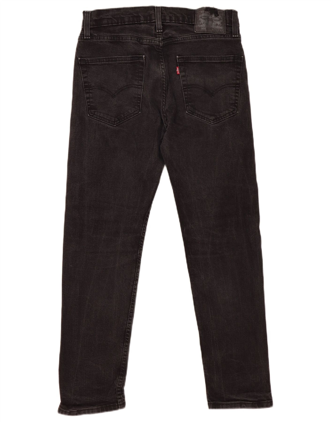 Levi's Mens 502 Straight Jeans W31 L29 Grey Cotton