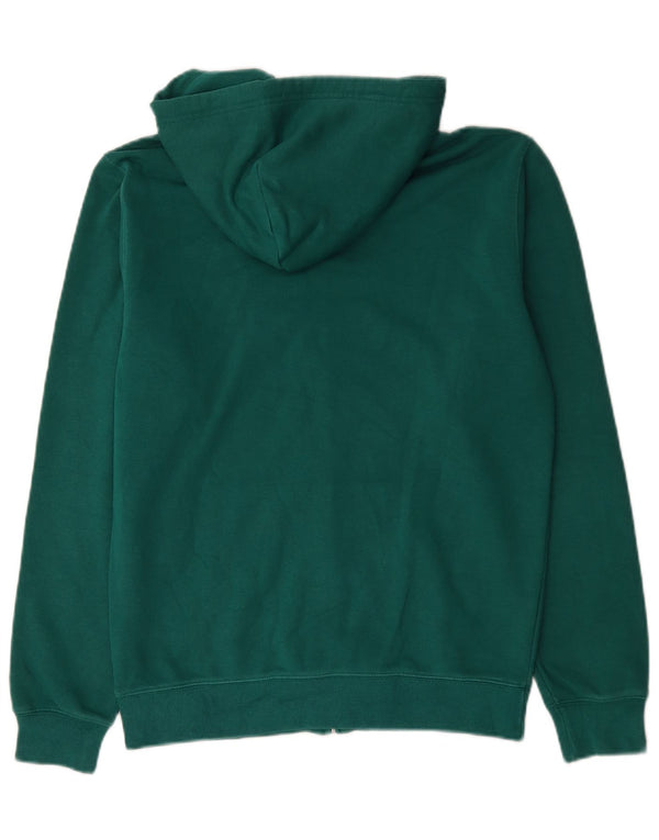 Champion Mens Graphic Zip Hoodie Sweater Small Green Cotton