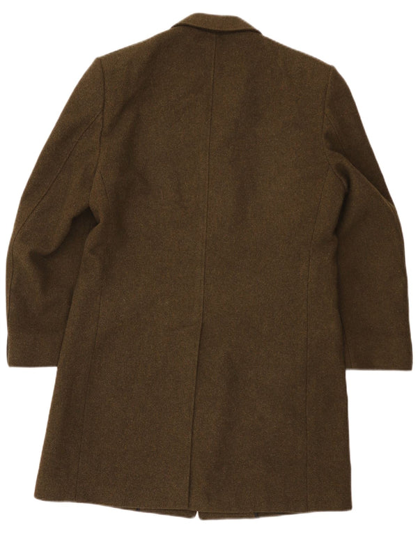 Vintage Mens Overcoat IT 46 Small Khaki