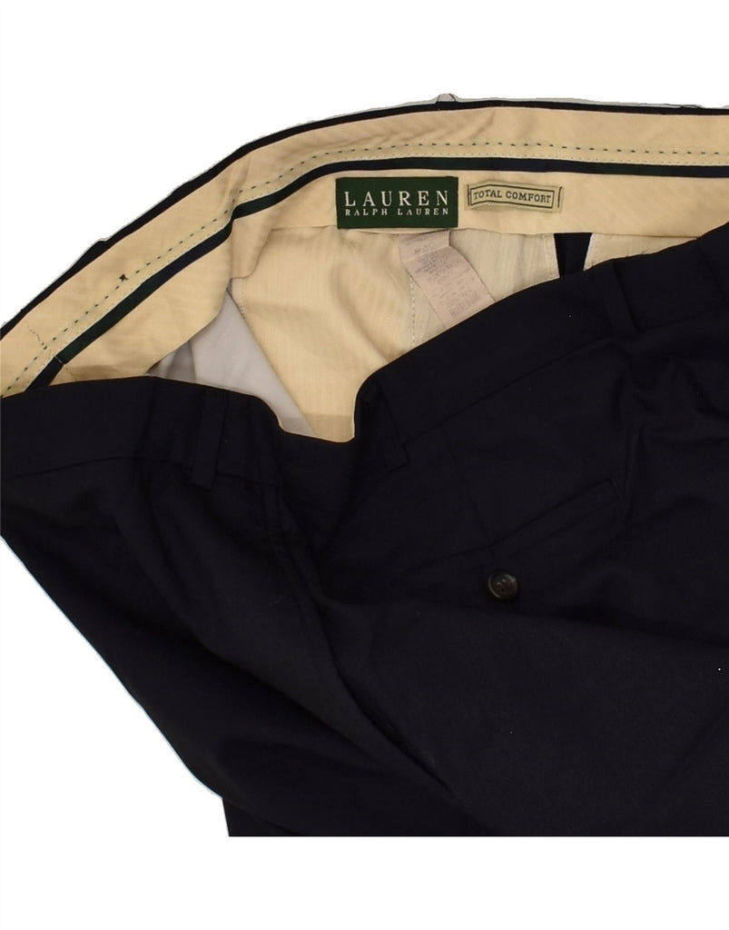 RALPH LAUREN Mens Total Comfort Slim Casual Trousers W40 L32 Navy Blue | Vintage Ralph Lauren | Thrift | Second-Hand Ralph Lauren | Used Clothing | Messina Hembry 