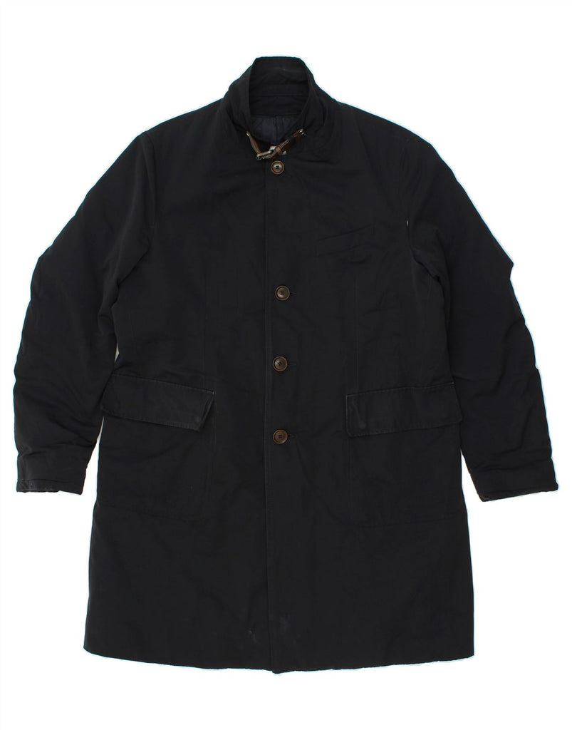 MONCLER Mens Overcoat Size 5 2XL Black Polyester Vintage Moncler and Second-Hand Moncler from Messina Hembry 