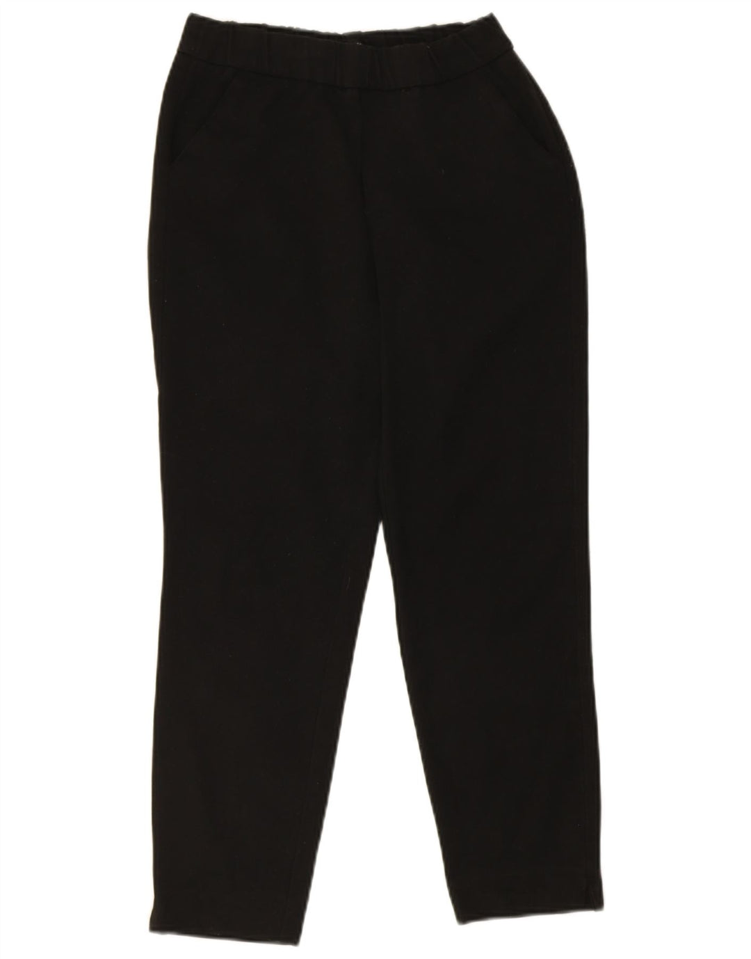 Zara Womens Slim Cropped Trousers Small W26 L24 Black