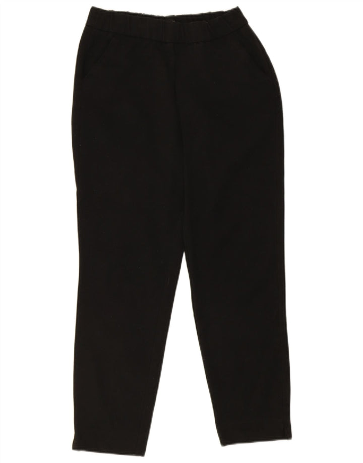 Zara Womens Slim Cropped Trousers Small W26 L24 Black
