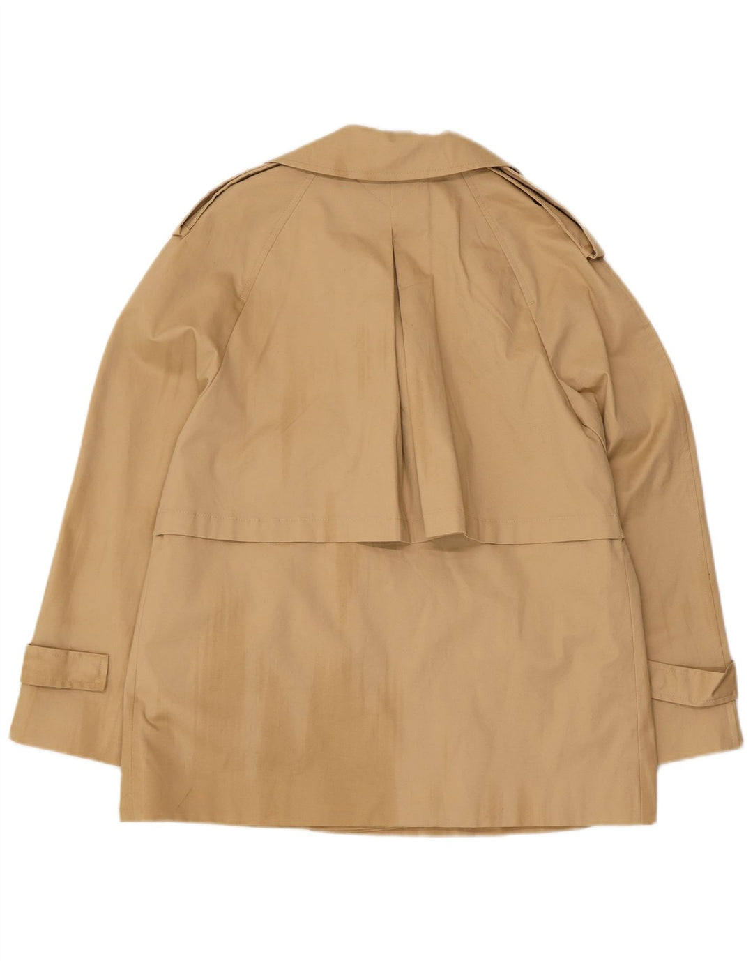 Marks & Spencer Mens Trench Coat UK 10 Small Beige Cotton