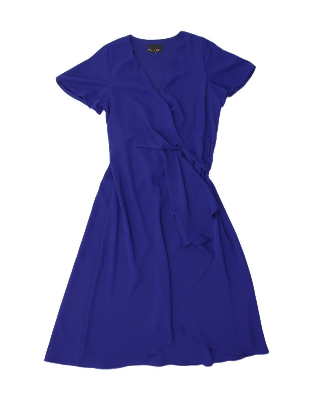 Phase Eight Womens Wrap Dress UK 12 Medium Blue Polyester