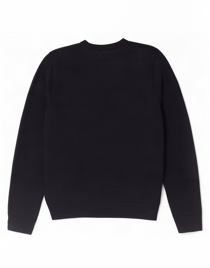 Marks & Spencer Mens V-Neck Jumper Sweater Medium Navy Blue Acrylic