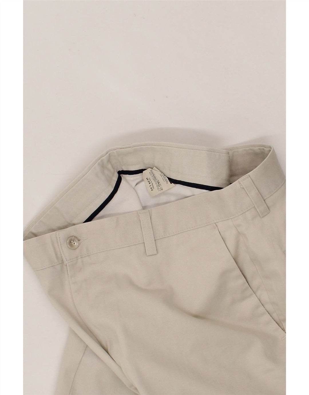 DOCKERS Mens Straight Chino Trousers W34 L32 Beige