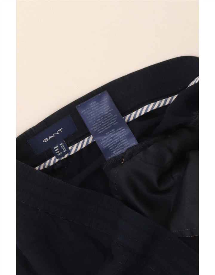Gant Womens Chino Shorts UK 12 Medium W34 Navy Blue Linen