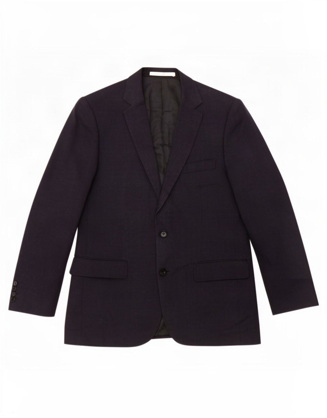 Marks & Spencer Mens 2 Button Blazer Jacket UK 40 Medium Navy Blue Wool