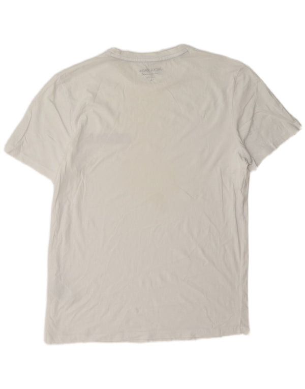 Jack & Jones Mens T-Shirt Top Large White Cotton