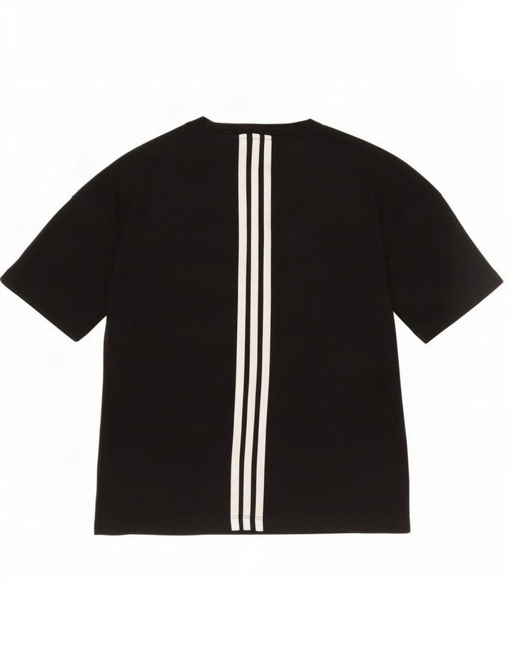 Adidas Womens Oversized T-Shirt Top UK 4/6 XS Grey Polyester