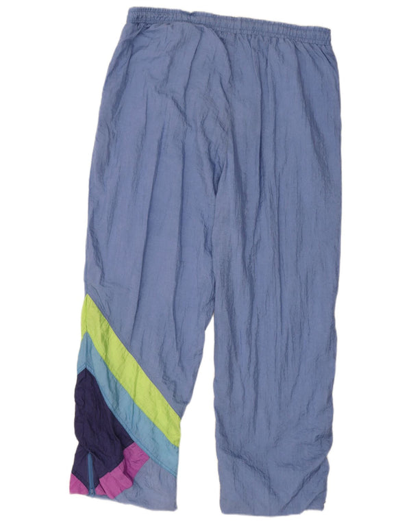 Puma Mens Tracksuit Trousers Large  Blue Colourblock Polyamide