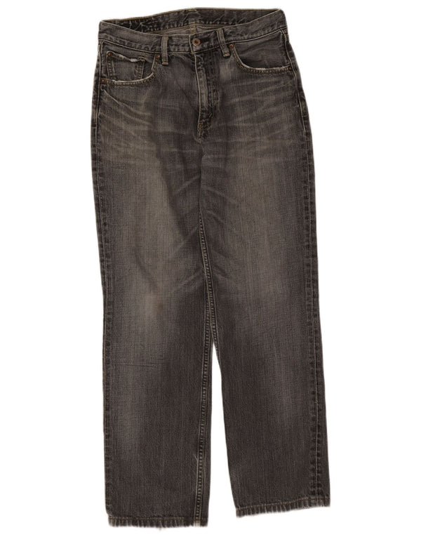 Levi's Mens 502 Tapered Jeans W31 L30 Grey Cotton