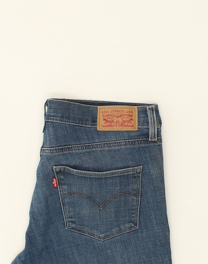 LEVI'S Womens Straight Jeans W29 L30 Blue Cotton | Vintage Levi's | Thrift | Second-Hand Levi's | Used Clothing | Messina Hembry 