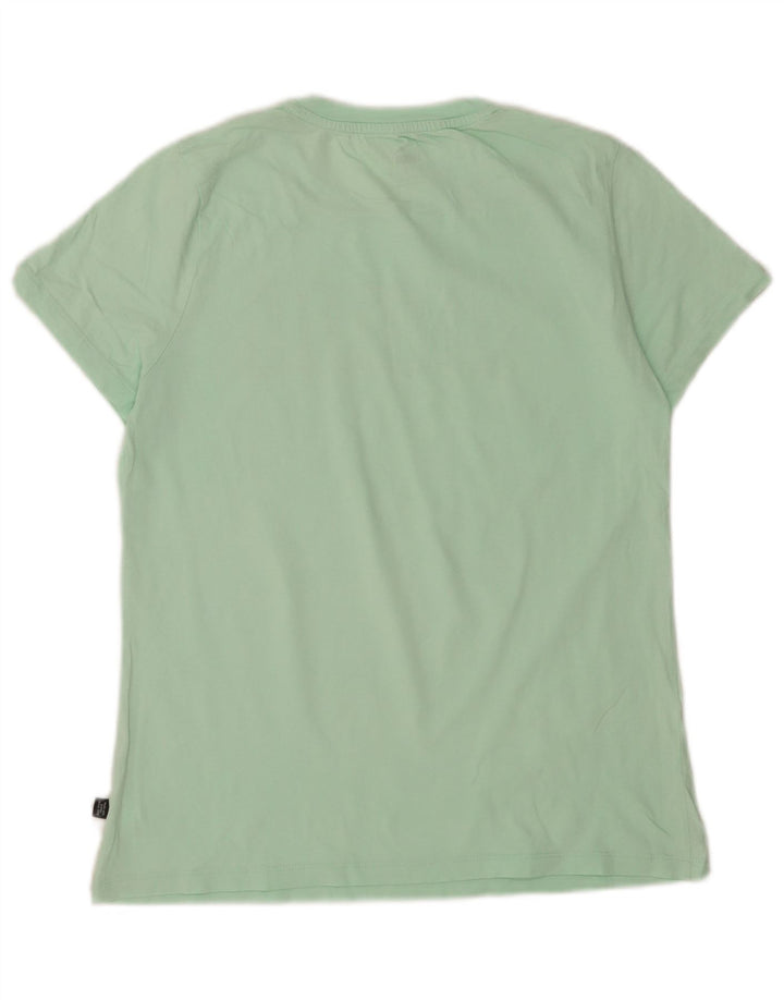 Puma Womens Graphic T-Shirt Top UK 14 Medium Green
