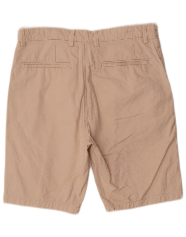 Vintage Mens Chino Shorts EU 38 Small W30  Beige Pinstripe Cotton