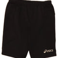 ASICS Womens Sport Shorts UK 12 Medium  Black Polyester Vintage Asics and Second-Hand Asics from Messina Hembry 