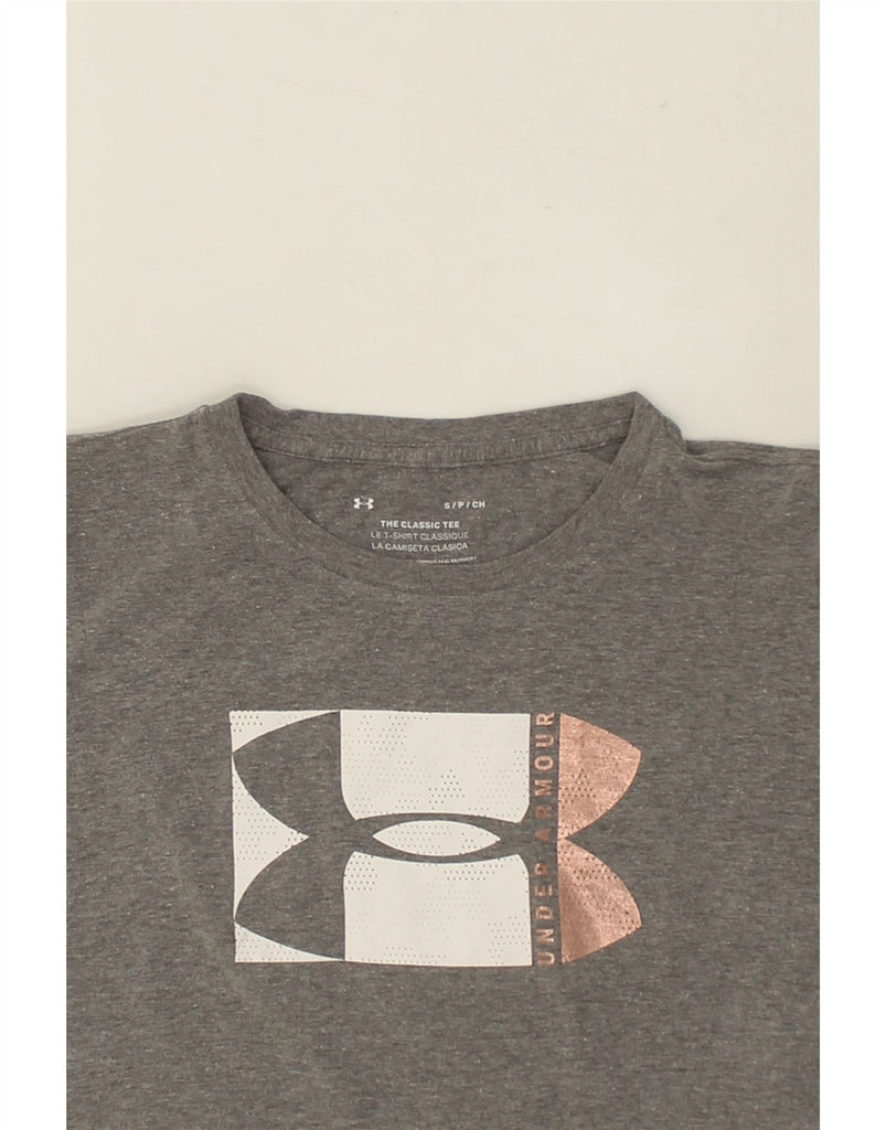 UNDER ARMOUR Mens Graphic T-Shirt Top Small Grey | Vintage Under Armour | Thrift | Second-Hand Under Armour | Used Clothing | Messina Hembry 