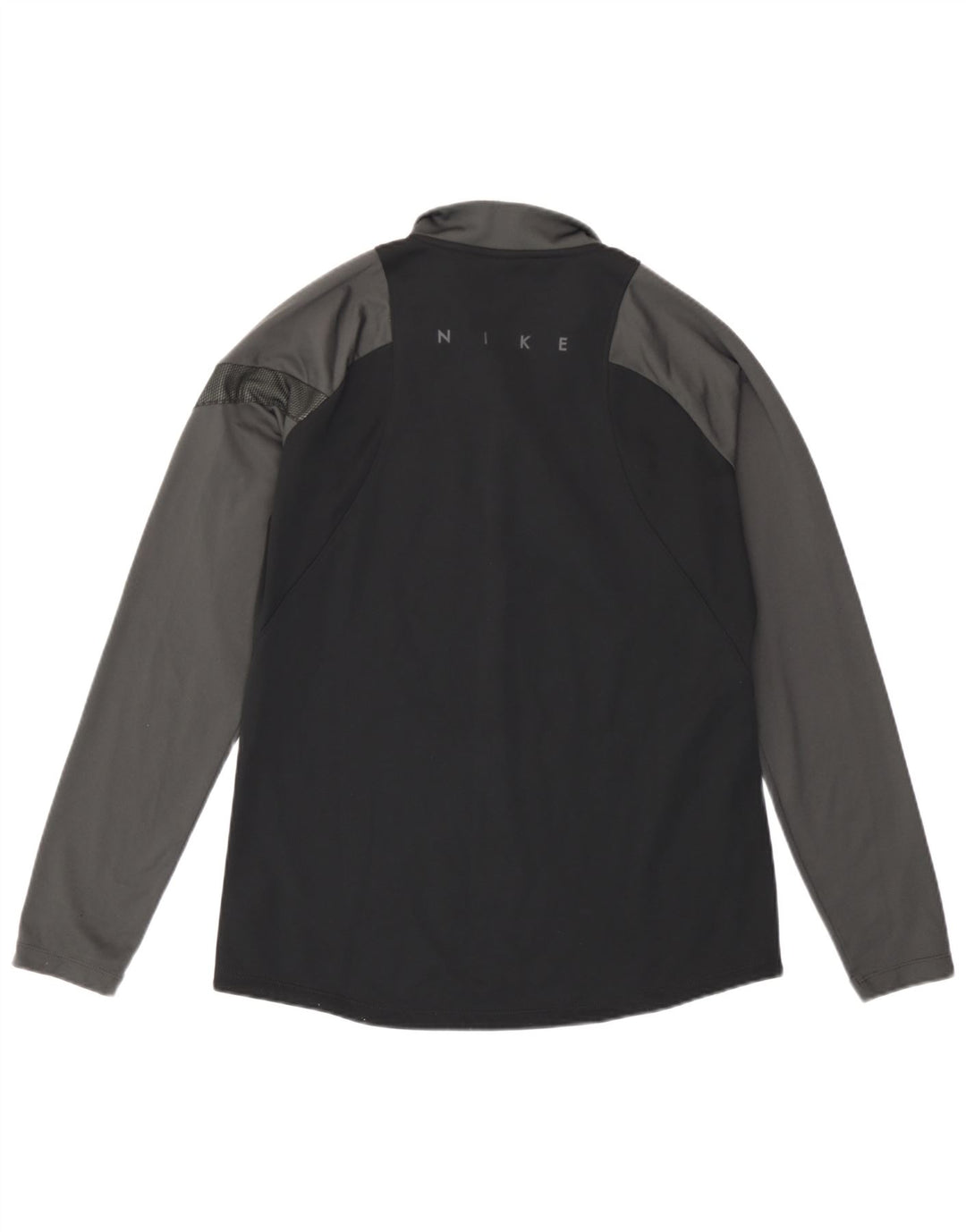 Nike Mens Pullover Tracksuit Top Medium Black Colourblock Polyester