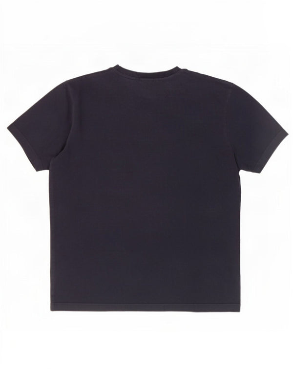Ellesse Mens T-Shirt Top Large Navy Blue Cotton