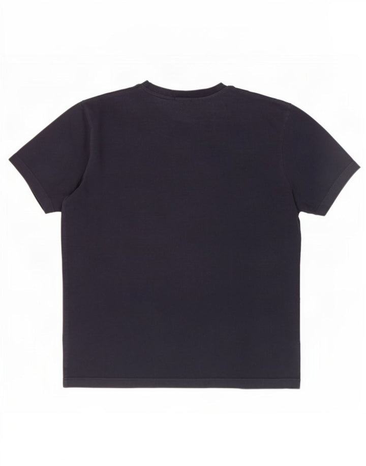 Ellesse Mens T-Shirt Top Large Navy Blue Cotton