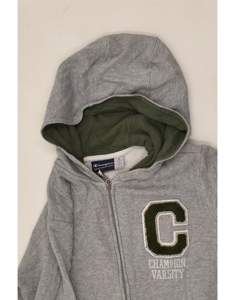 CHAMPION Boys Zip Hoodie Sweater 7-8 Years Small Grey Cotton | Vintage Champion | Thrift | Second-Hand Champion | Used Clothing | Messina Hembry 