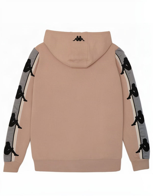 Kappa Mens Graphic Hoodie Jumper XS Pink Colourblock