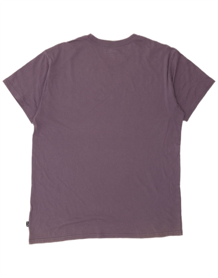 Billabong Mens Graphic T-Shirt Top XL Purple Cotton