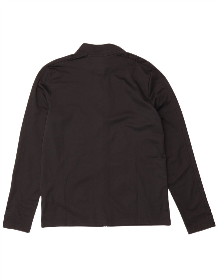 Nike Boys Dri Fit Tracksuit Top Jacket 13-14 Years XL Black Polyester