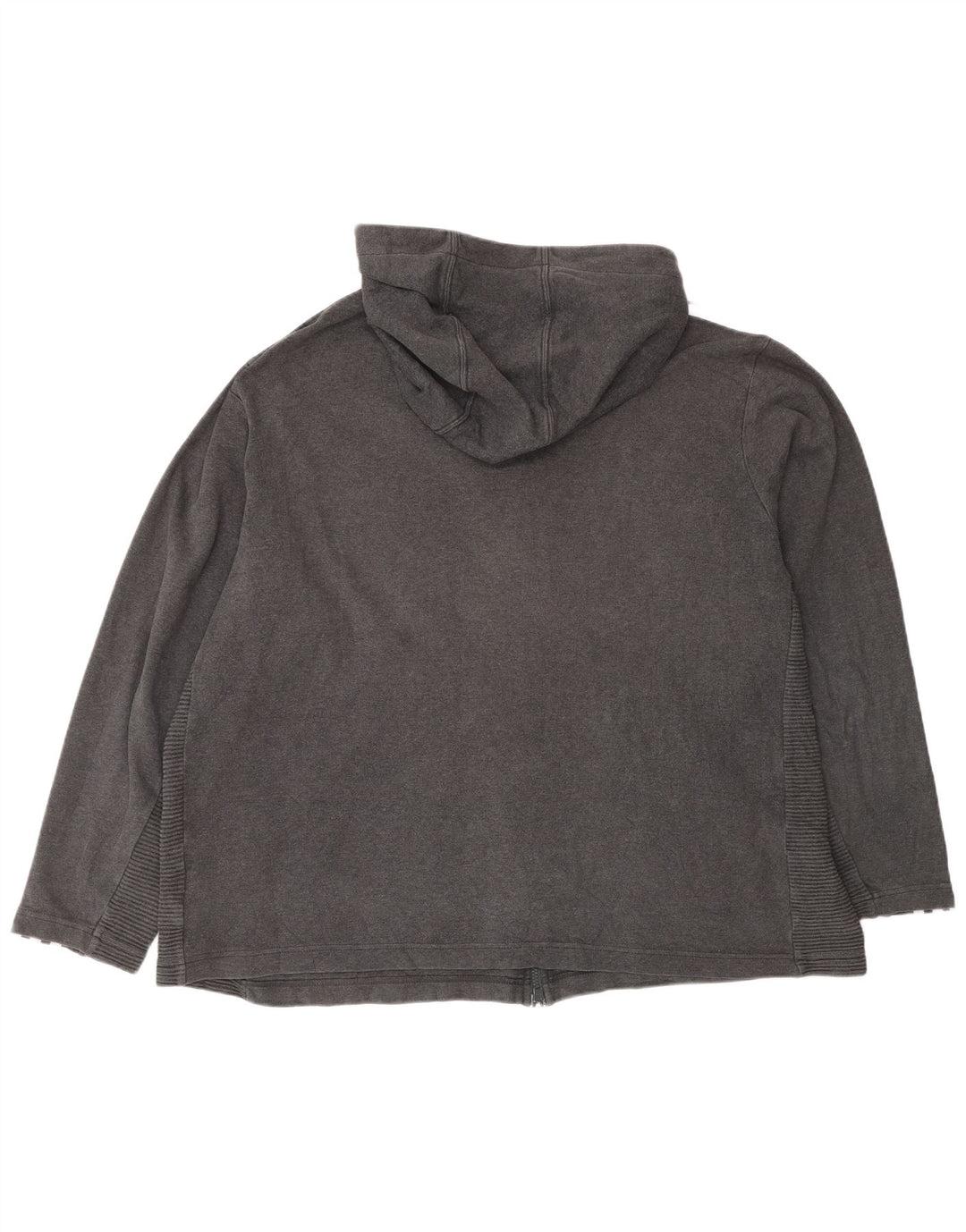 Adidas Mens Zip Hoodie Sweater 2XL Grey Cotton