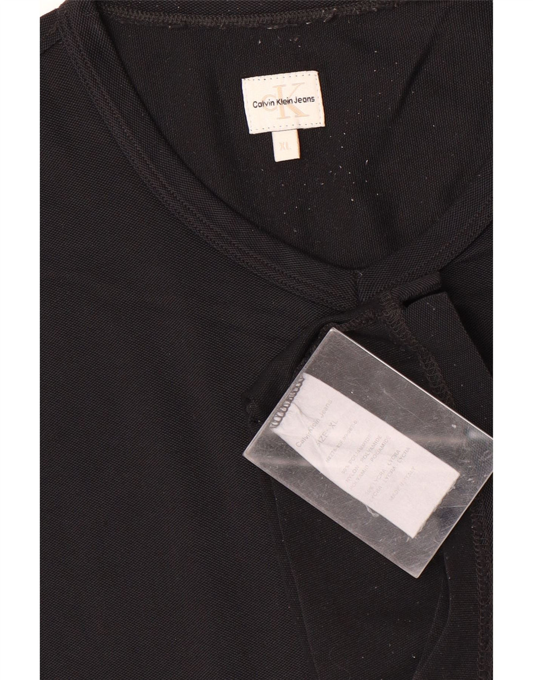 Calvin Klein Jeans Mens T-Shirt Top XL Black Polyamide