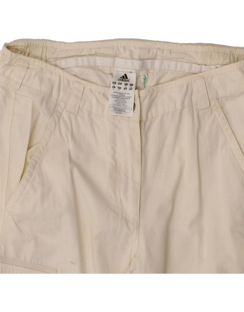 ADIDAS Womens Bootcut Cargo Trousers UK 12 Medium W30 L30 Beige Cotton Vintage Adidas and Second-Hand Adidas from Messina Hembry 
