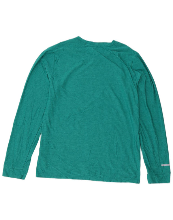 Russell Athletic Boys Top Long Sleeve 15-16 Years 2XL Green Flecked