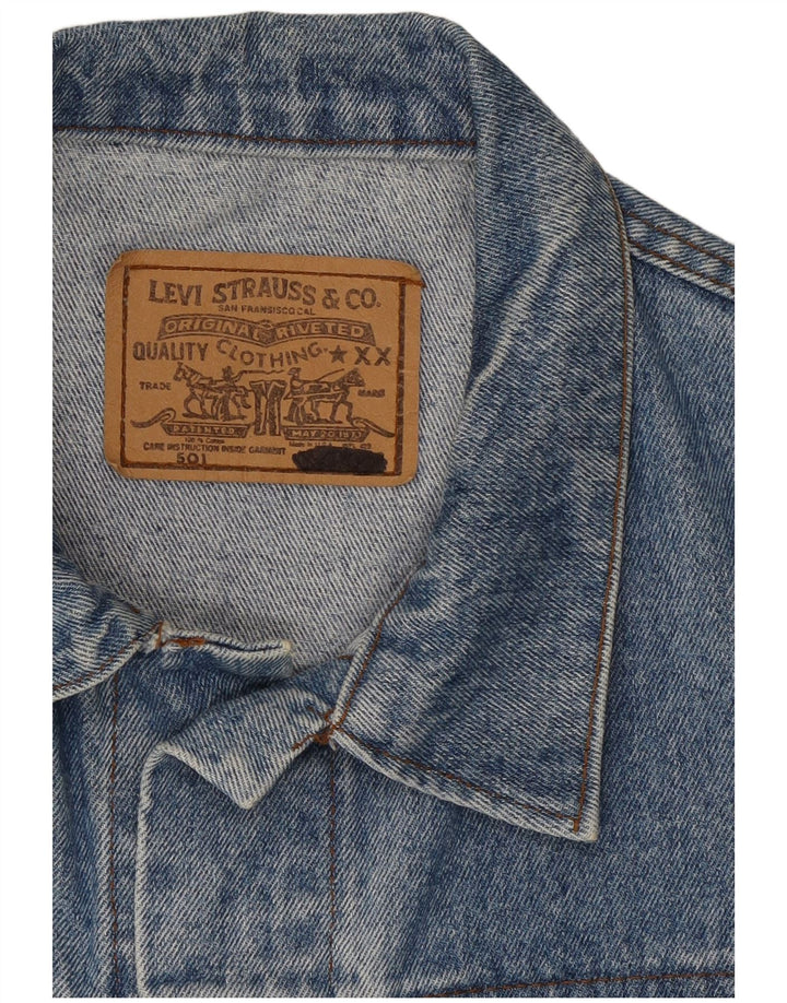 Levi's Mens Denim Jacket UK 42 XL Blue