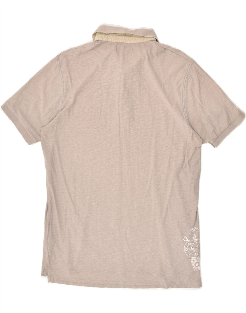 MARLBORO CLASSICS Mens Graphic Polo Shirt Large Grey Cotton | Vintage Marlboro Classics | Thrift | Second-Hand Marlboro Classics | Used Clothing | Messina Hembry 