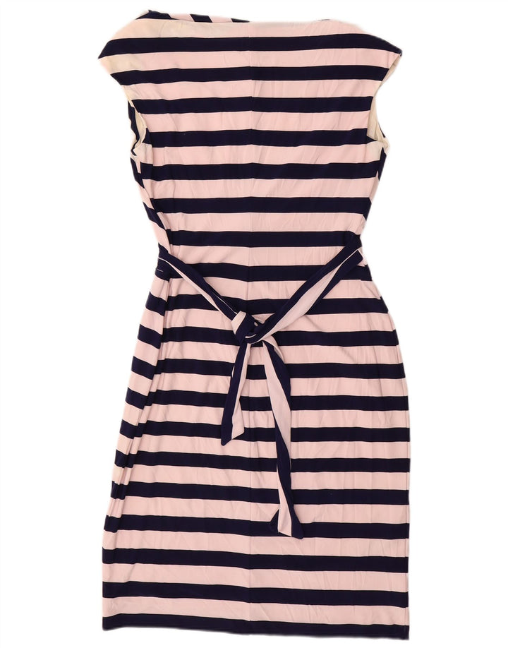 Ralph Lauren Womens Sleeveless Sheath Dress US 8 Medium White Striped