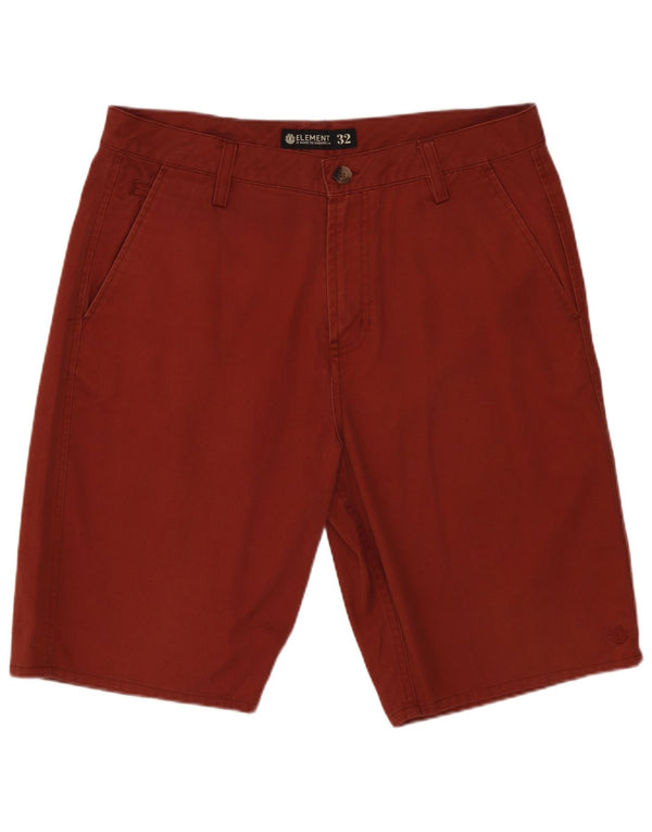 Element Mens Chino Shorts  W32 Medium Brown Polyester
