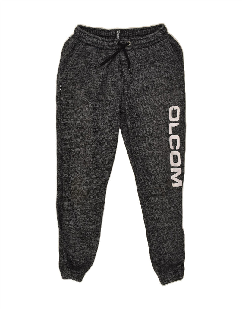VOLCOM Boys Graphic Tracksuit Trousers Joggers 9-10 Years Grey Flecked | Vintage Volcom | Thrift | Second-Hand Volcom | Used Clothing | Messina Hembry 