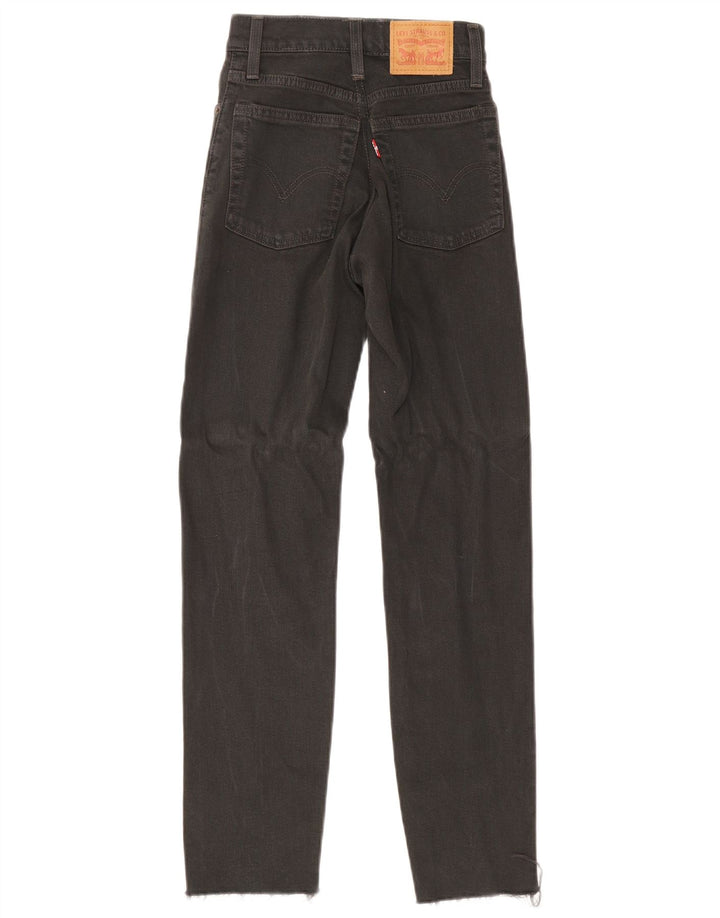 Levi's Womens Slim Jeans W24 L27 Black Cotton