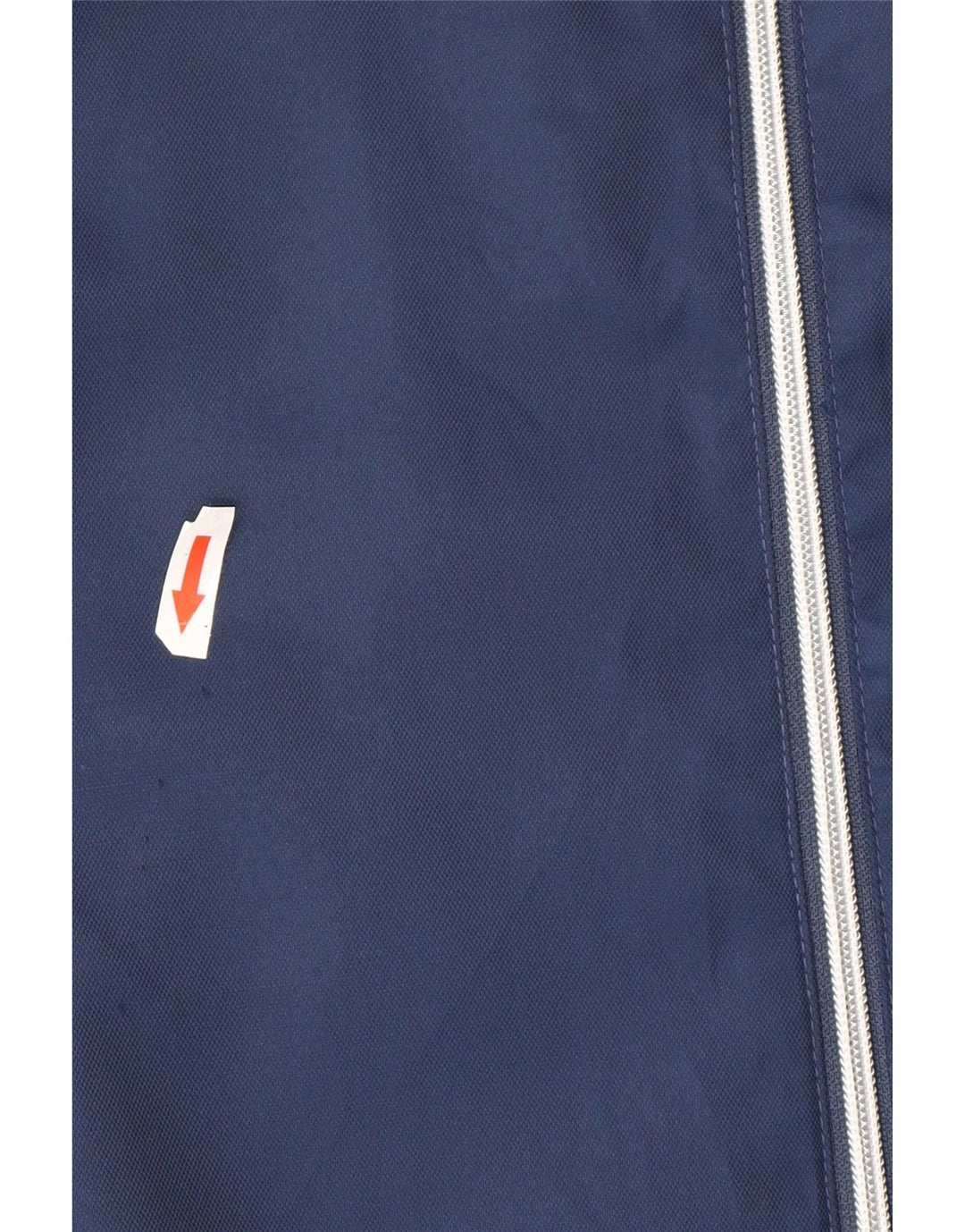 Asics Mens Sleeveless Tracksuit Top Jacket Large Navy Blue Colourblock