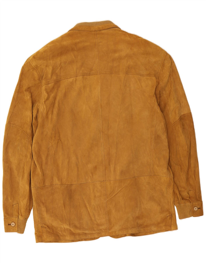 GIMO'S Mens Suede Jacket UK 42 XL Brown Vintage Gimo's and Second-Hand Gimo's from Messina Hembry 