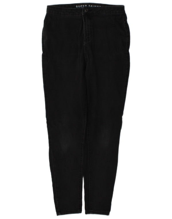 Marks & Spencer Womens Super Skinny Jeans UK 12 Medium W28 L29 Grey Cotton