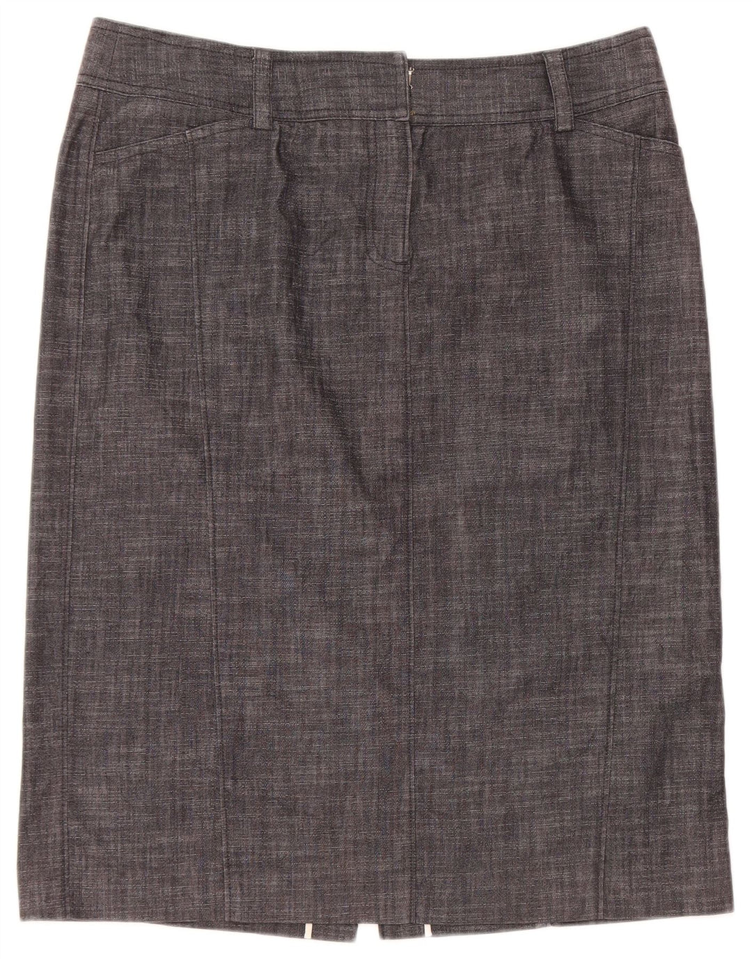 J. CREW Womens Straight Skirt US 12 Large W32  Grey Cotton