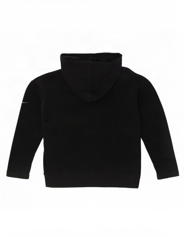Nike Womens Hooded Oversized Fleece Jumper UK 10 Small Black Polyester