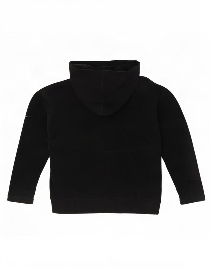 Nike Womens Hooded Oversized Fleece Jumper UK 10 Small Black Polyester